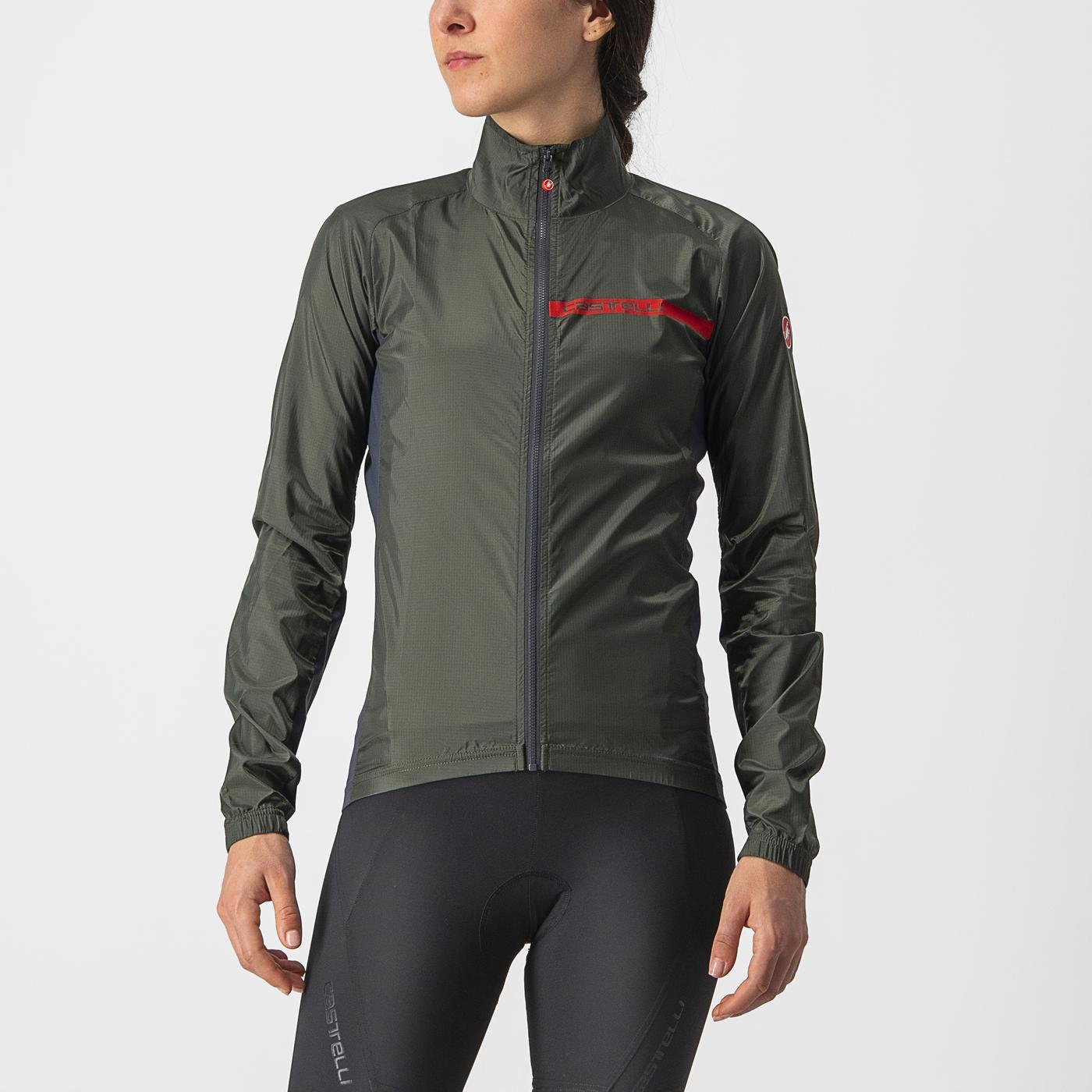 CASTELLI SQUADRA STRETCH Jacket Women Khaki