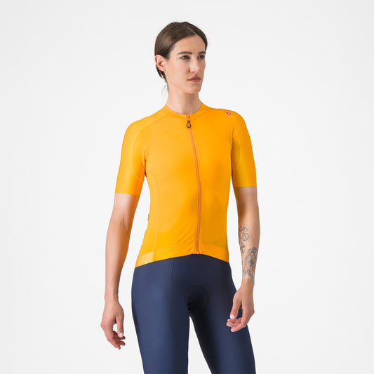CASTELLI ESPRESSO Dámský dres s krátkým rukávem Orange