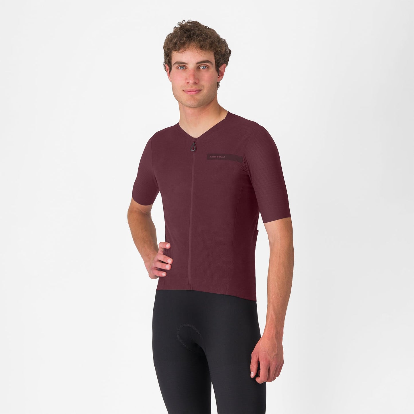 CASTELLI PREMIO EVO Dres s krátkým rukávem Bordeaux