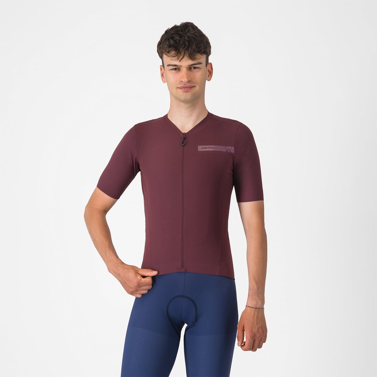 CASTELLI PREMIO EVO Dres s krátkým rukávem Bordeaux