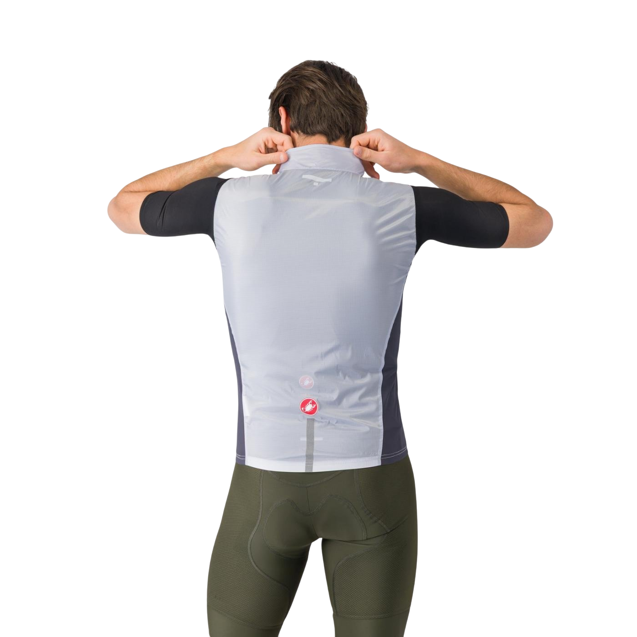 CASTELLI SQUADRA STRETCH Bunda bez rukávů šedá