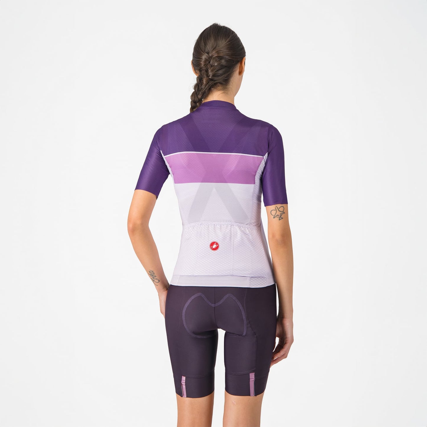CASTELLI PRIMA 2 DT Dámské tmavě fialové kalhoty Bib Tight
