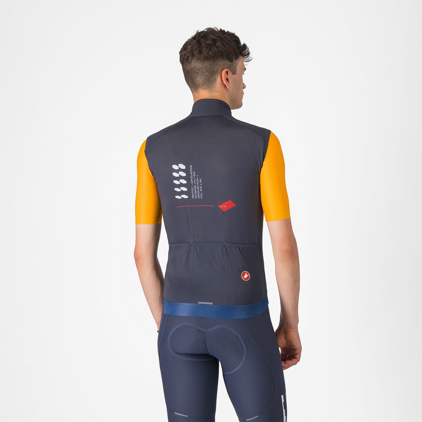 ESPRESSO sleeveless jacket R--A/D Blue