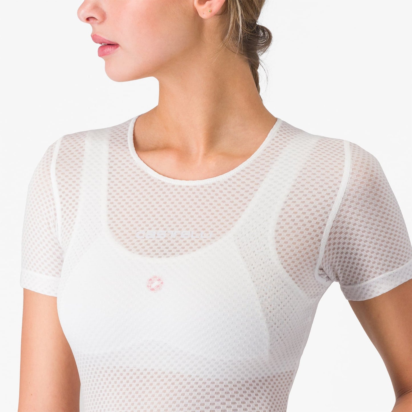 CASTELLI PRO MESH Dámské spodní prádlo s krátkým rukávem White