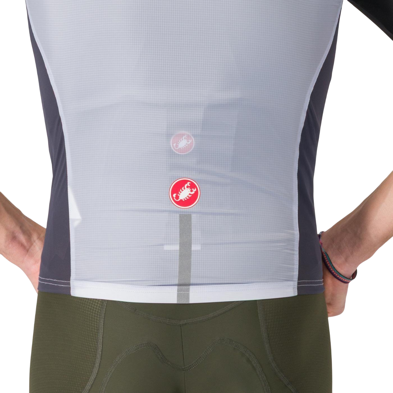 CASTELLI SQUADRA STRETCH Bunda bez rukávů šedá