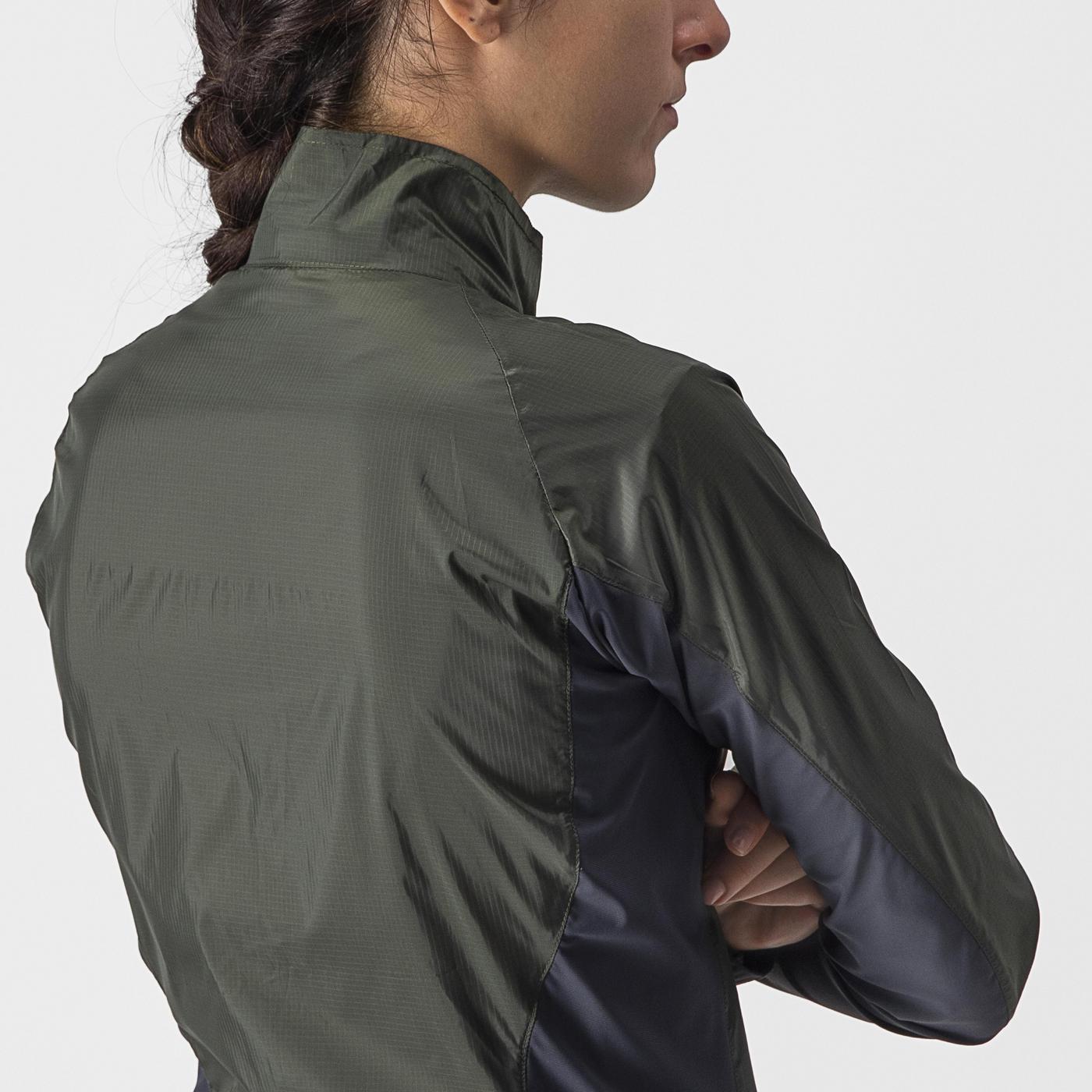 CASTELLI SQUADRA STRETCH Jacket Women Khaki