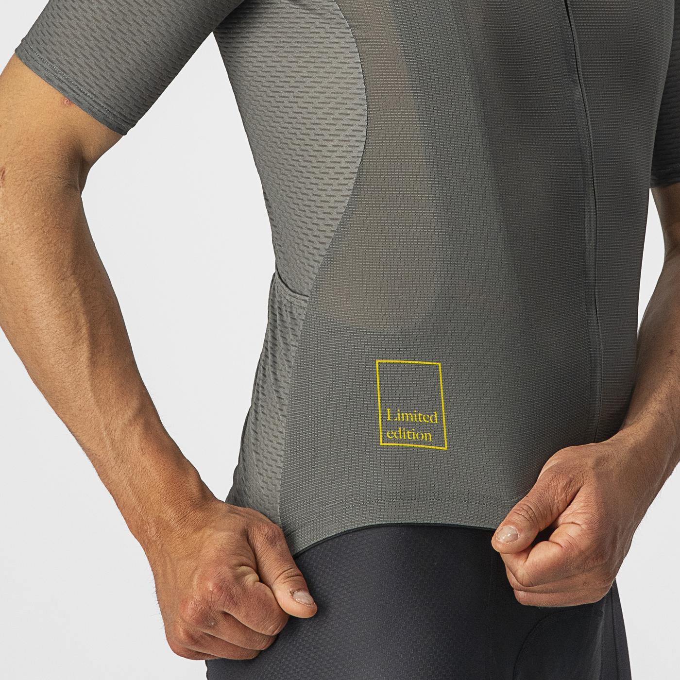 CASTELLI BREATHE ATTACK Dres s krátkým rukávem Grey/Green