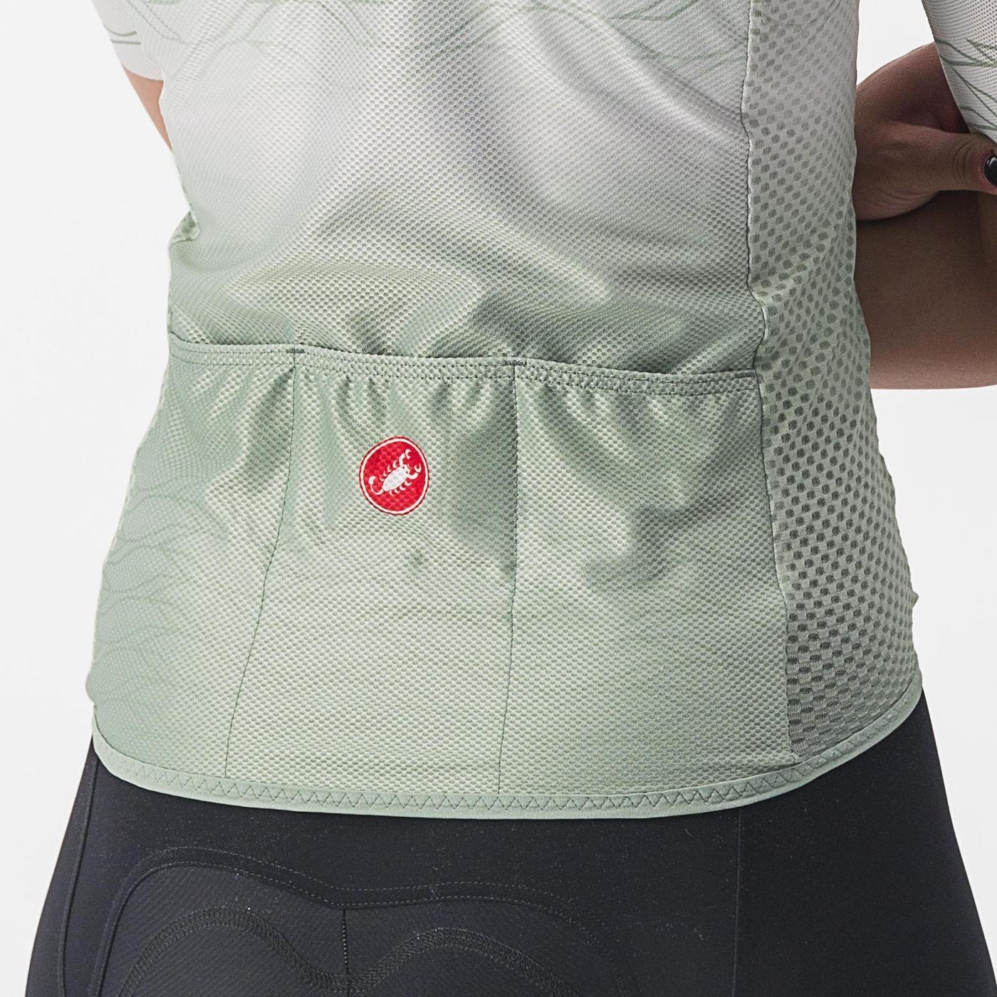 CASTELLI CLIMBER'S 2.0 W Dámský dres s krátkým rukávem Grey/Green