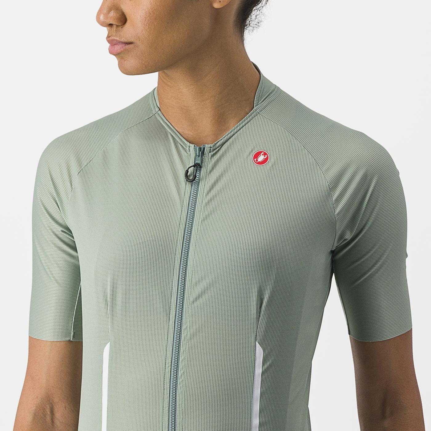 CASTELLI ENDURANCE W Dámský dres s krátkým rukávem Green