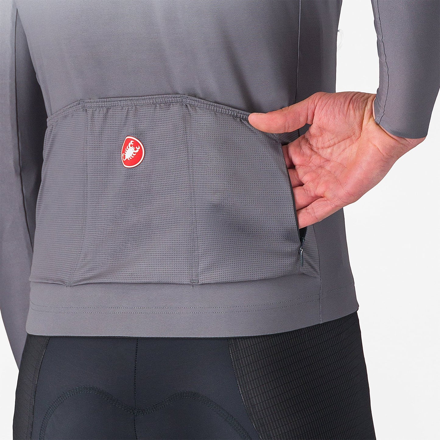 CASTELLI Dres s dlouhým rukávem UPF Grey