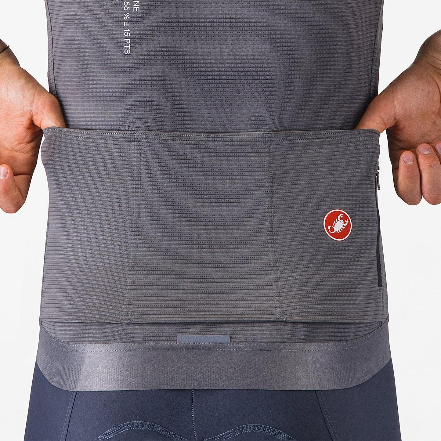 CASTELLI ESPRESSO R--A/D Dres s krátkým rukávem Smoke Grey