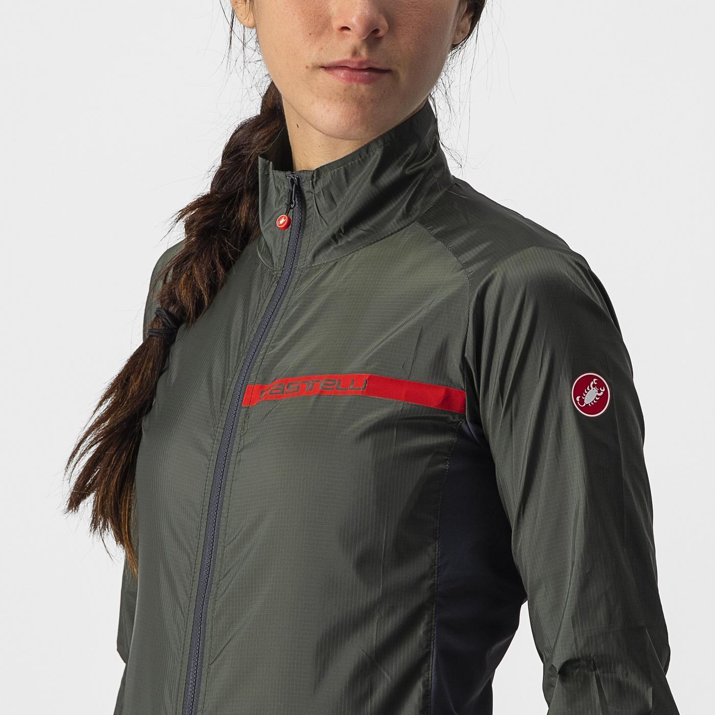 CASTELLI SQUADRA STRETCH Jacket Women Khaki