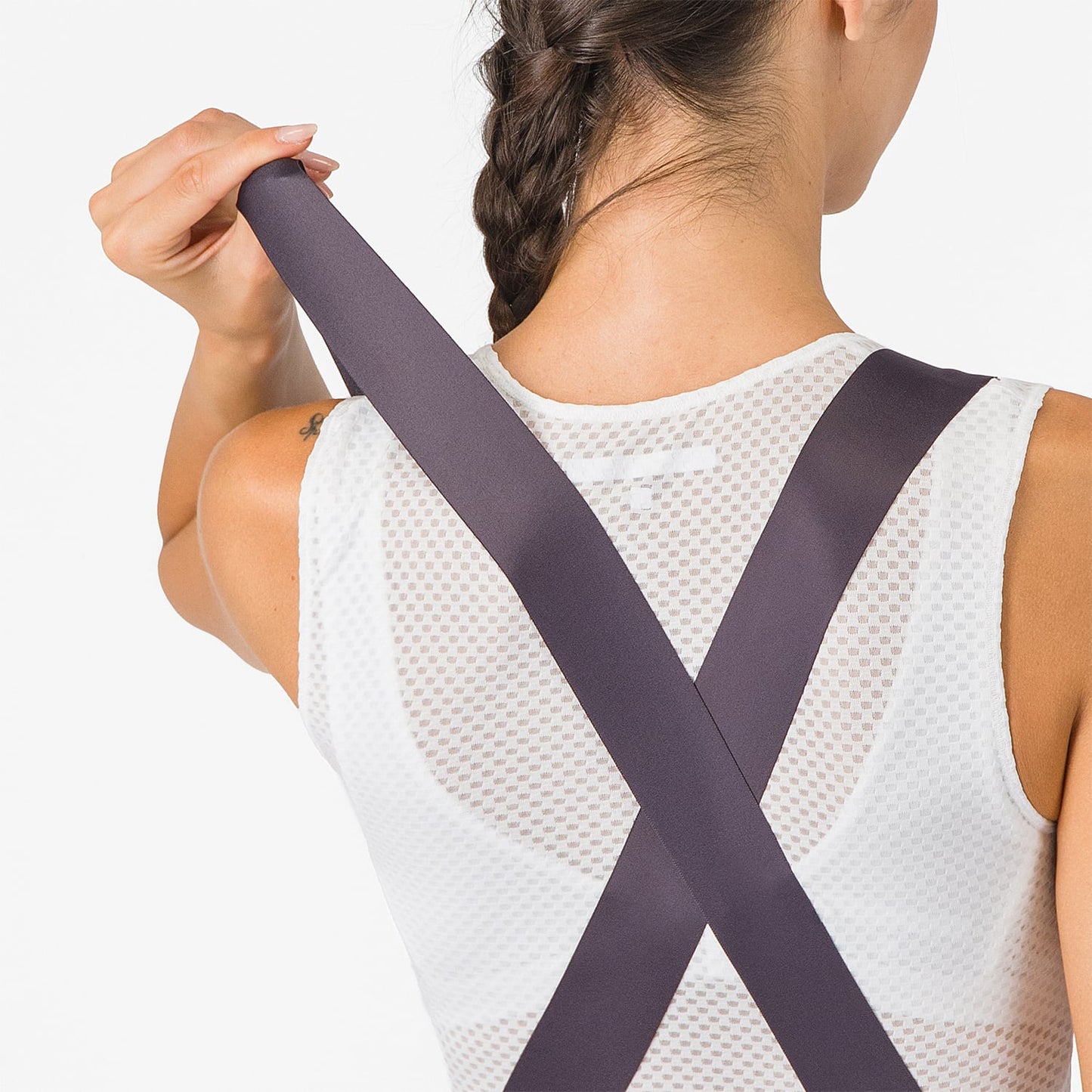 CASTELLI PRIMA 2 DT Dámské tmavě fialové kalhoty Bib Tight