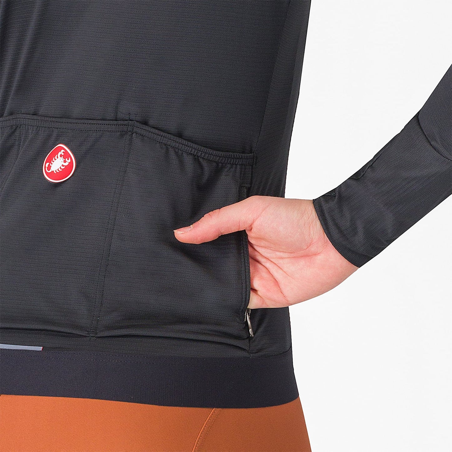 CASTELLI ESPRESSO Dámský dres s dlouhým rukávem Black