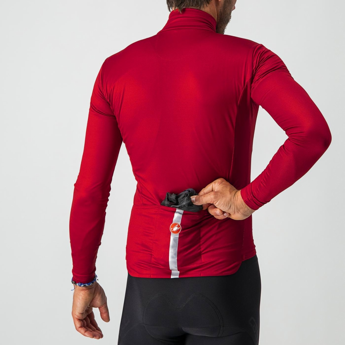 CASTELLI SQUADRA STRETCH Bunda černá/šedá