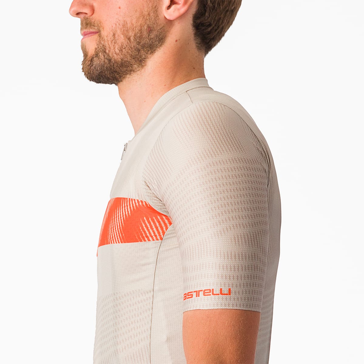 CASTELLI UNLIMITED ENDURANCE Dres s krátkým rukávem Grey/Orange