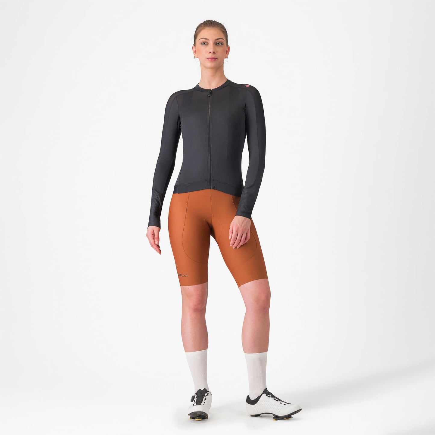 CASTELLI ESPRESSO Dámský dres s dlouhým rukávem Black