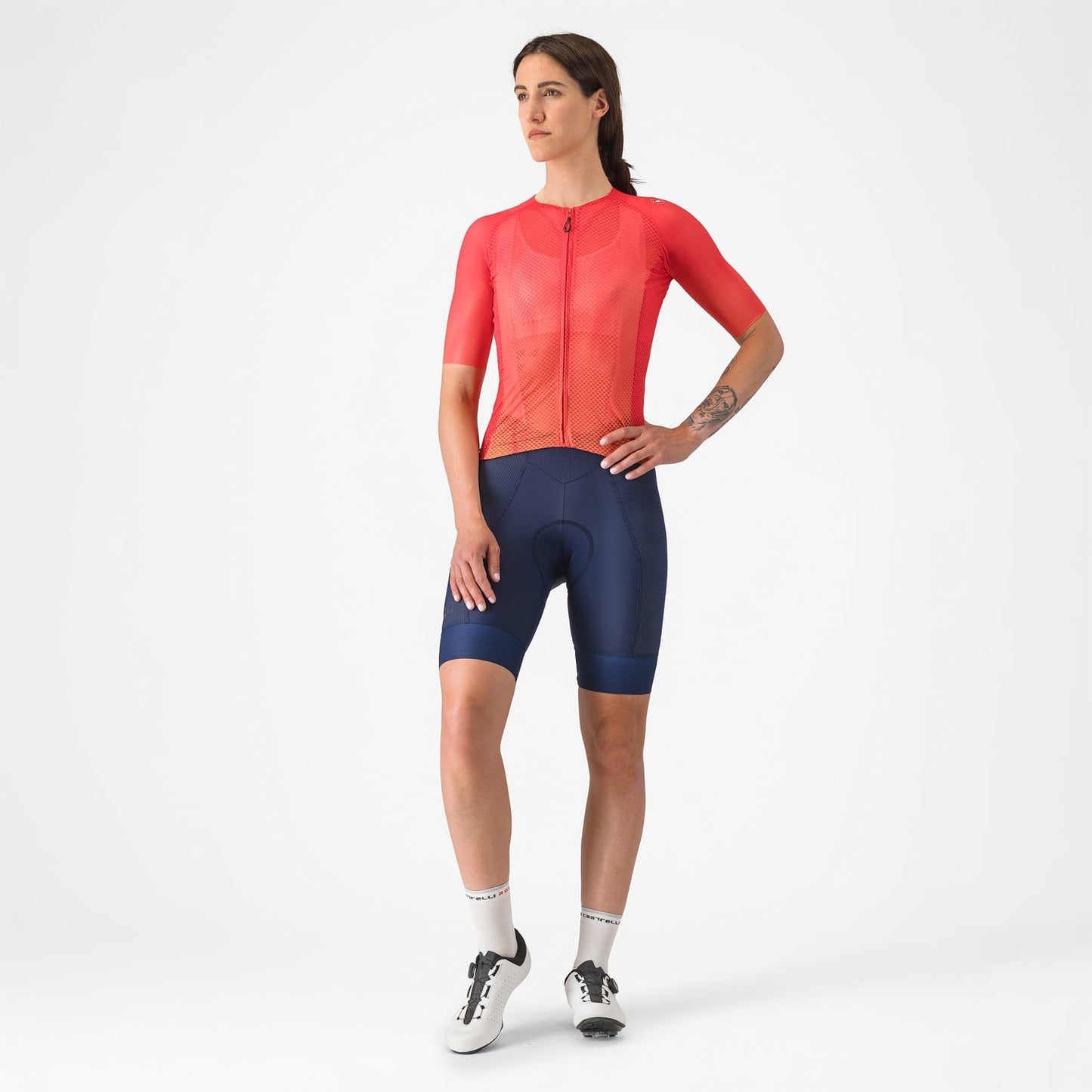 CASTELLI CLIMBER'S A/C Dámské tričko s krátkým rukávem Hibiscus Jersey