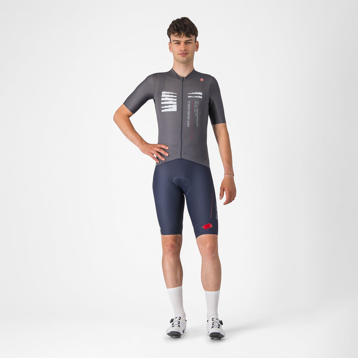 CASTELLI ESPRESSO R--A/D Dres s krátkým rukávem Smoke Grey