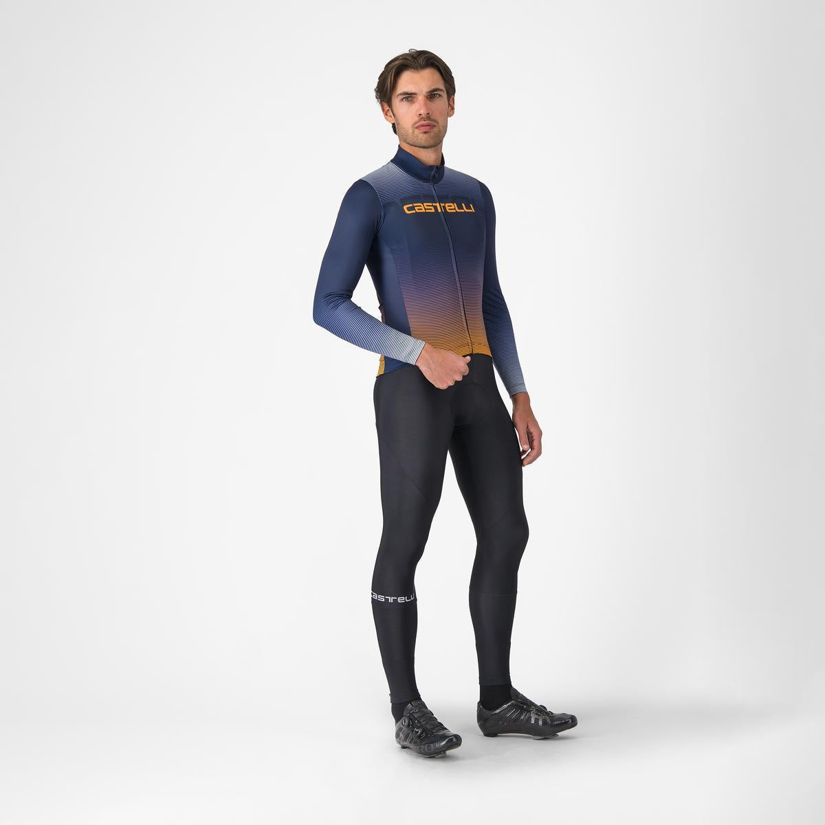 CASTELLLI APICE THERMAL Dres s dlouhým rukávem modrý/oranžový