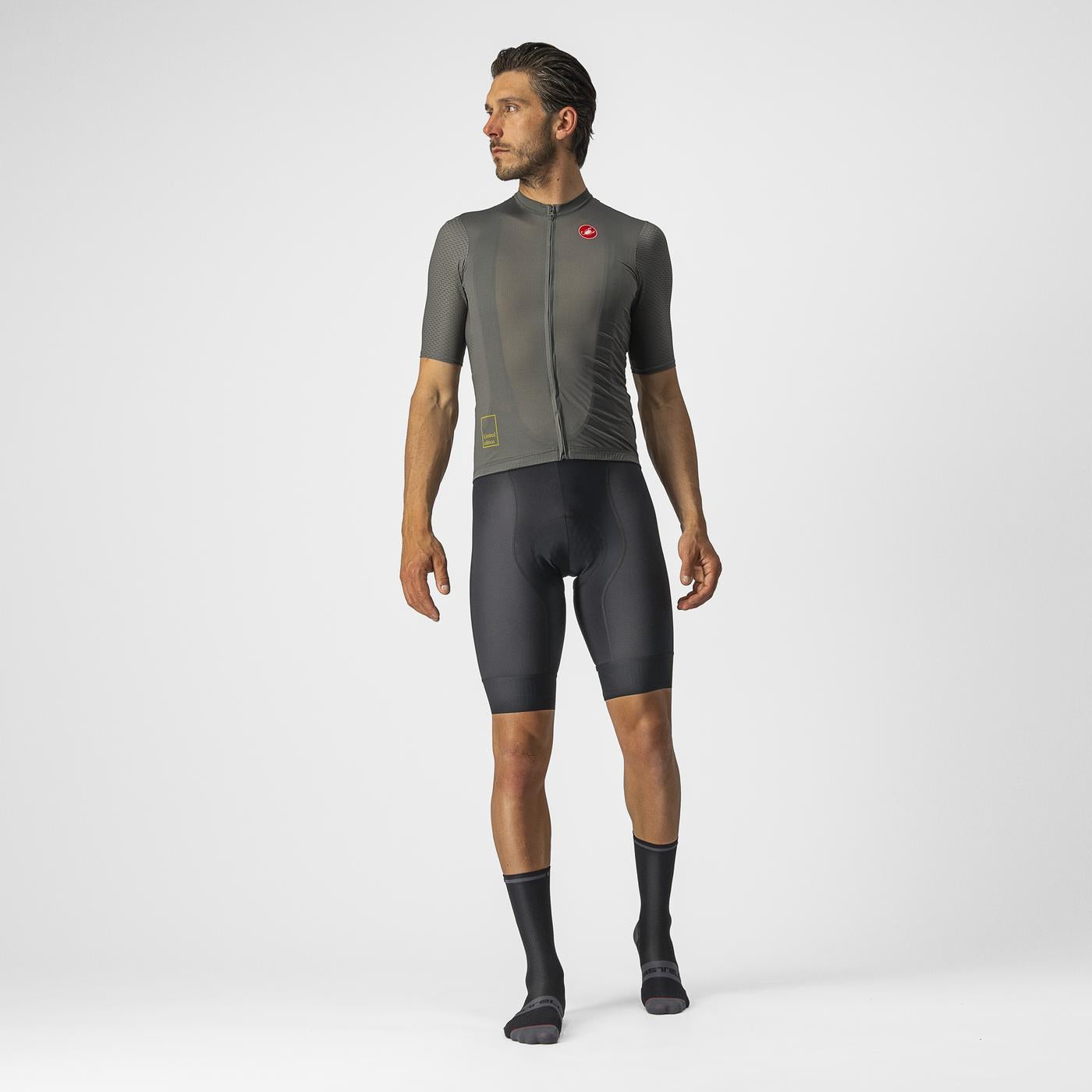 CASTELLI BREATHE ATTACK Dres s krátkým rukávem Grey/Green