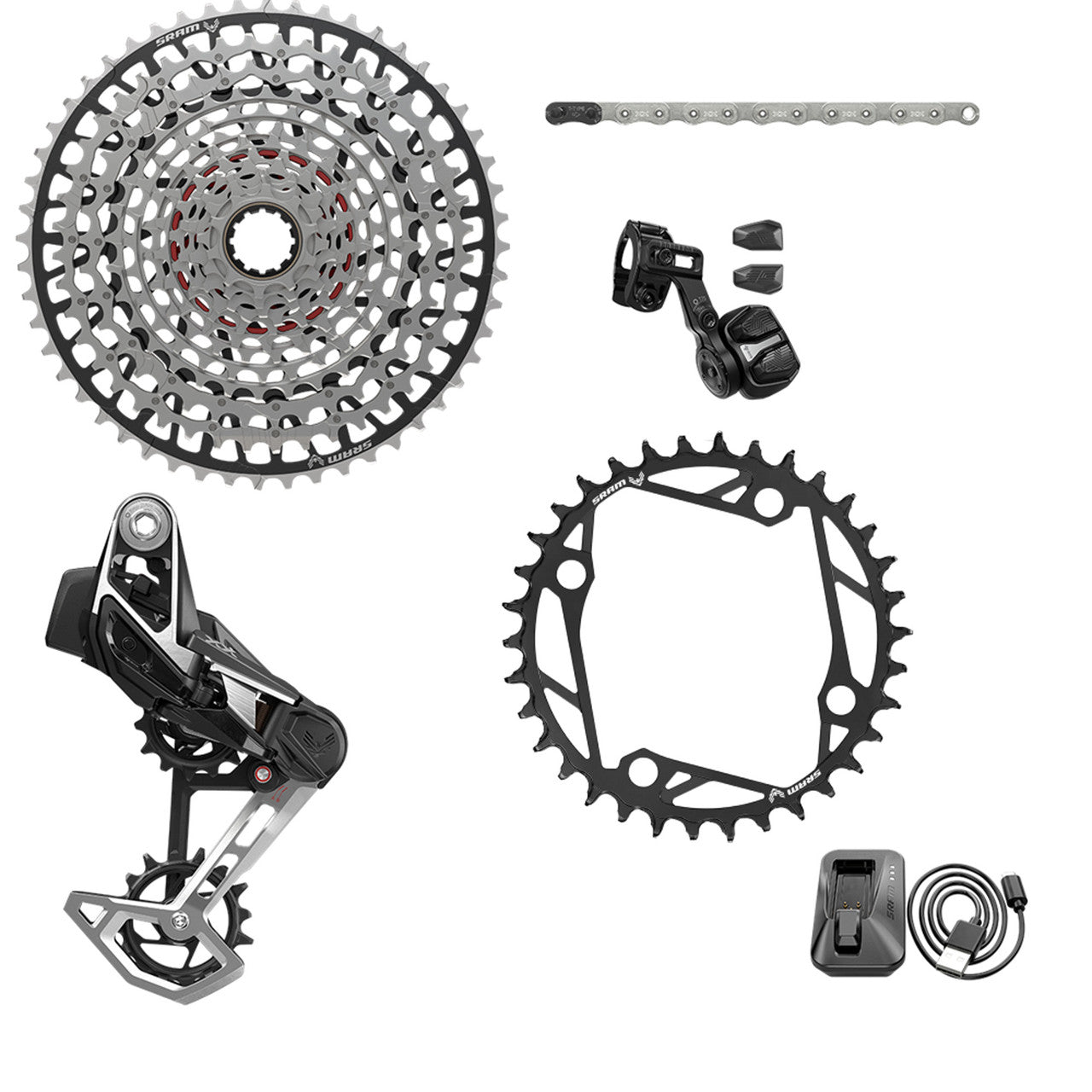 SRAM XX EAGLE E-MTB 104BCD AXS T-TYPE Skupina 36 zubů 10/52