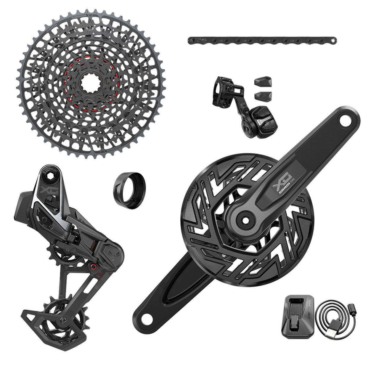 SRAM X0 EAGLE E-MTB BROSE ISIS AXS T-TYPE 36 zubů CLIP-ON 10/52 Balení
