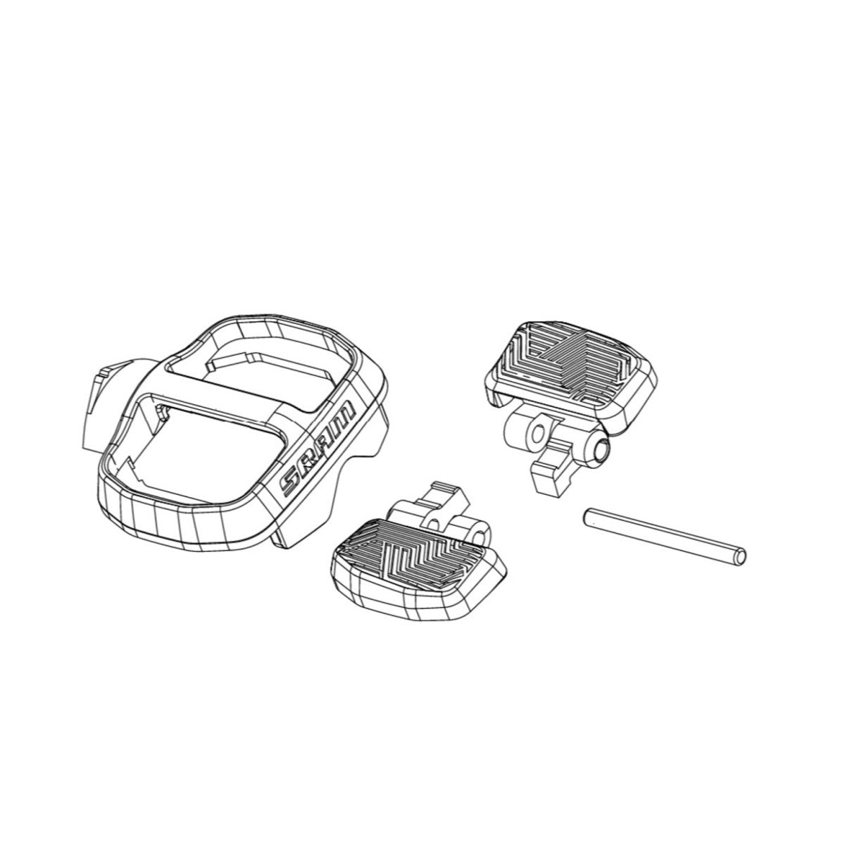 Sada knoflíků a krytek pro řídicí jednotku SRAM POD AXS