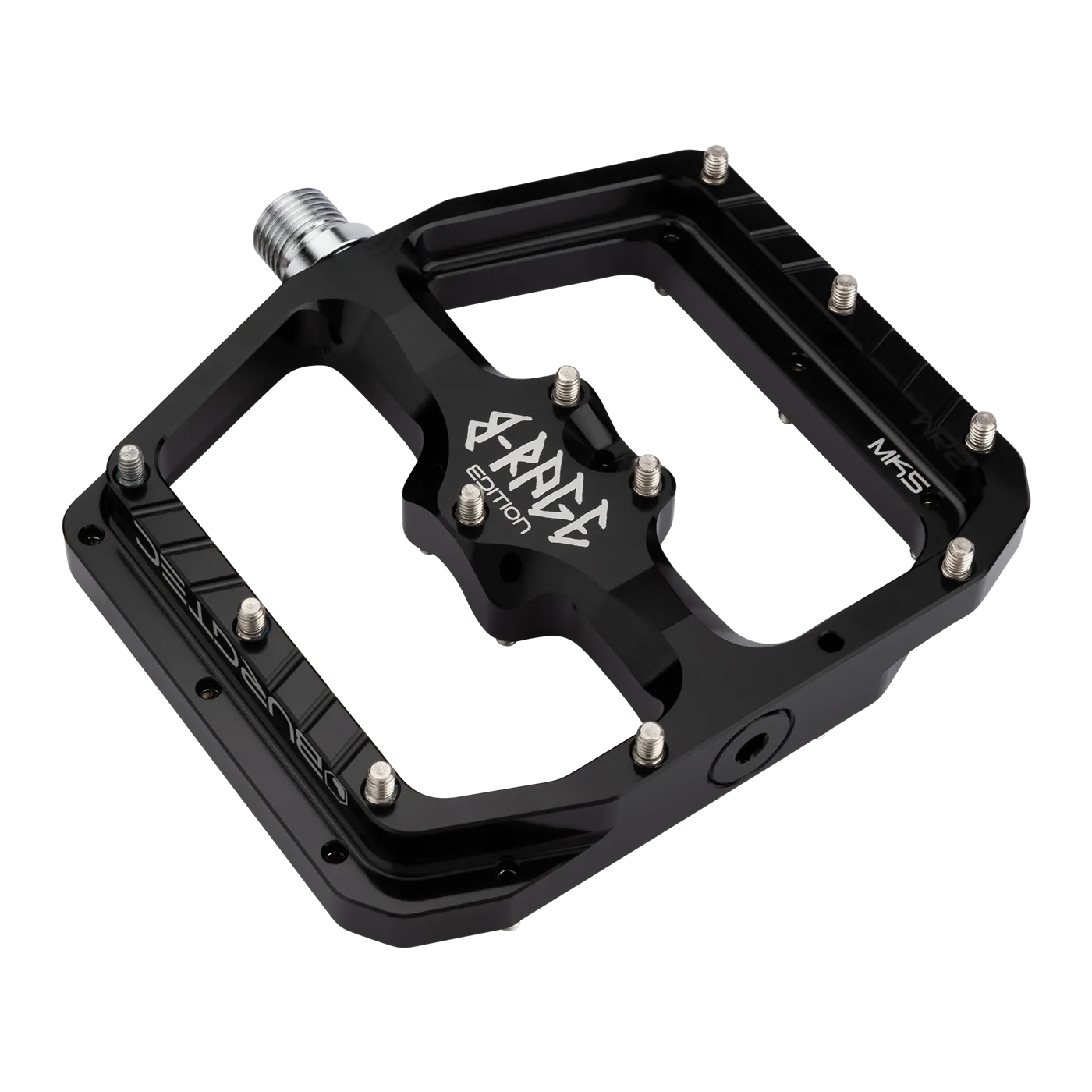 Ploché pedály BURGTEC PENTHOUSE FLAT MK5 B-RAGE EDITION Black