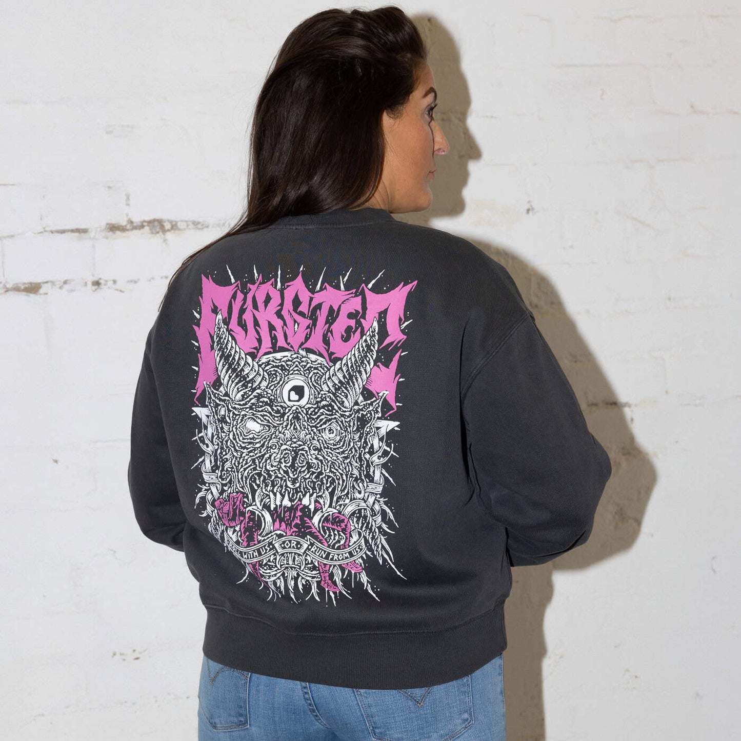 BURGTEC Dámská mikina ROLL WITH US FADED