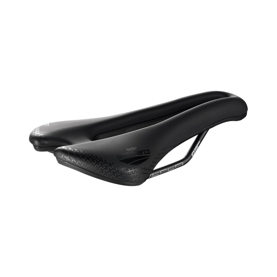 Sedlo SAN MARCO ASPIDE SHORT COMFORT OPEN-FIT DYNAMIC S3 Šířka 144 mm Kolejnice Manganese