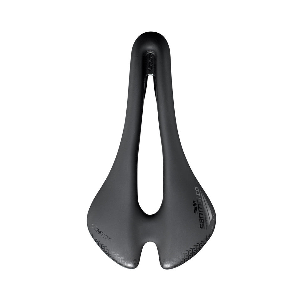 Sedlo SAN MARCO ASPIDE SHORT COMFORT OPEN-FIT DYNAMIC S3 Šířka 144 mm Kolejnice Manganese