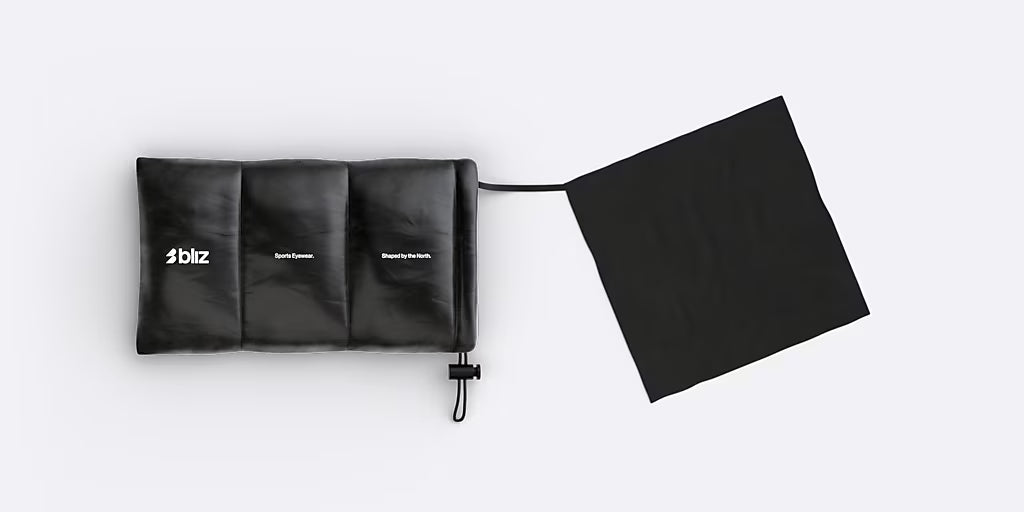 Glasses BLIZ MATRIX Black Matt Nano Optics Nordic Ligh Coral - Orange w Blue Multi