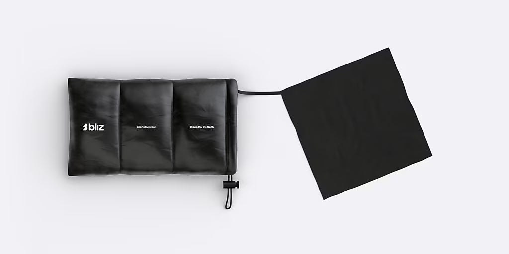 Glasses BLIZ FUSION SMALL Black Matt Lens Brow w Pink Multi