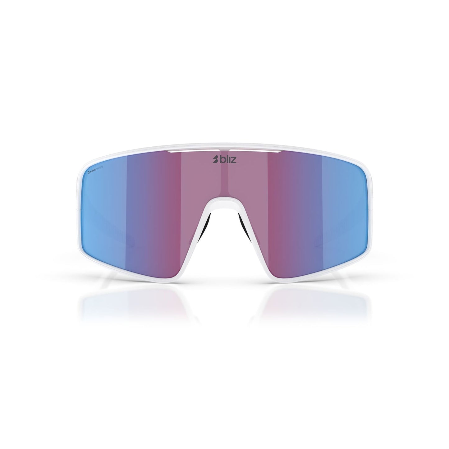 Brýle BLIZ P001 White Screen Pink Violet Blue Mirror