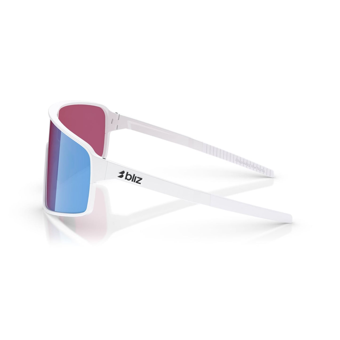 Brýle BLIZ P001 White Screen Pink Violet Blue Mirror