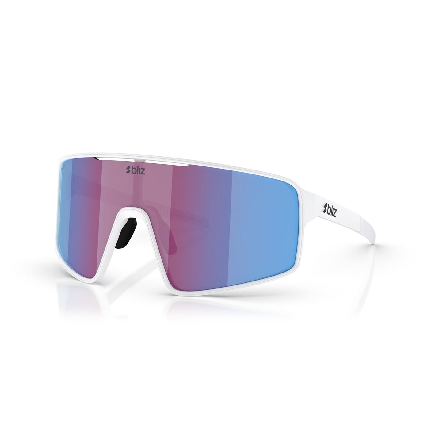 Brýle BLIZ P001 White Screen Pink Violet Blue Mirror