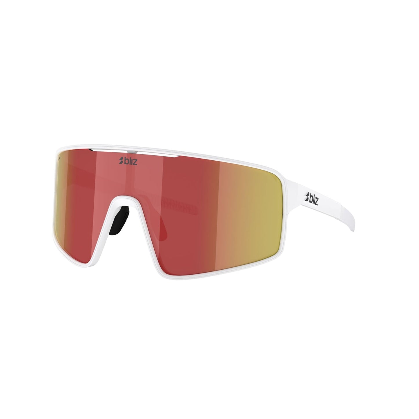 Brýle BLIZ P001 Matt White Frame Brown Red Iridium
