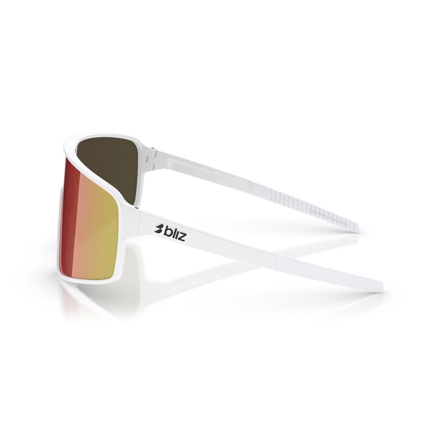 Brýle BLIZ P001 Matt White Frame Brown Red Iridium