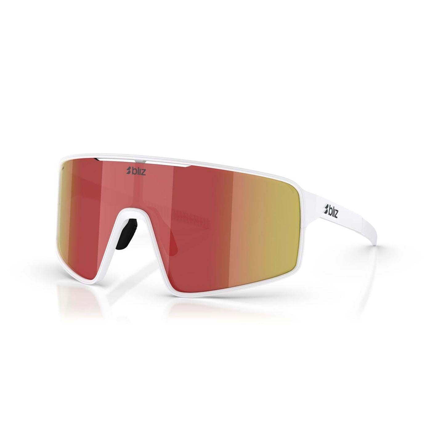 Brýle BLIZ P001 Matt White Frame Brown Red Iridium