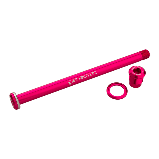 BURGTEC Rear Wheel Axle 174mm for Yeti Frame Pink