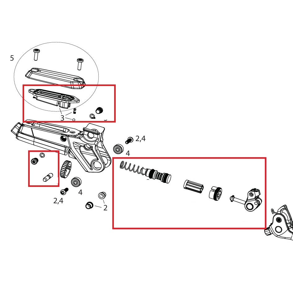 SRAM CODE BRONZE STEALTH C1 Internal Lever Parts Kit
