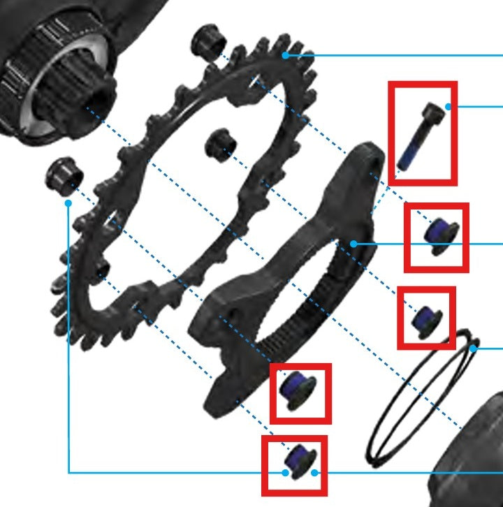 Sada šroubů SRAM pro motor MAHLE SPECIALIZED