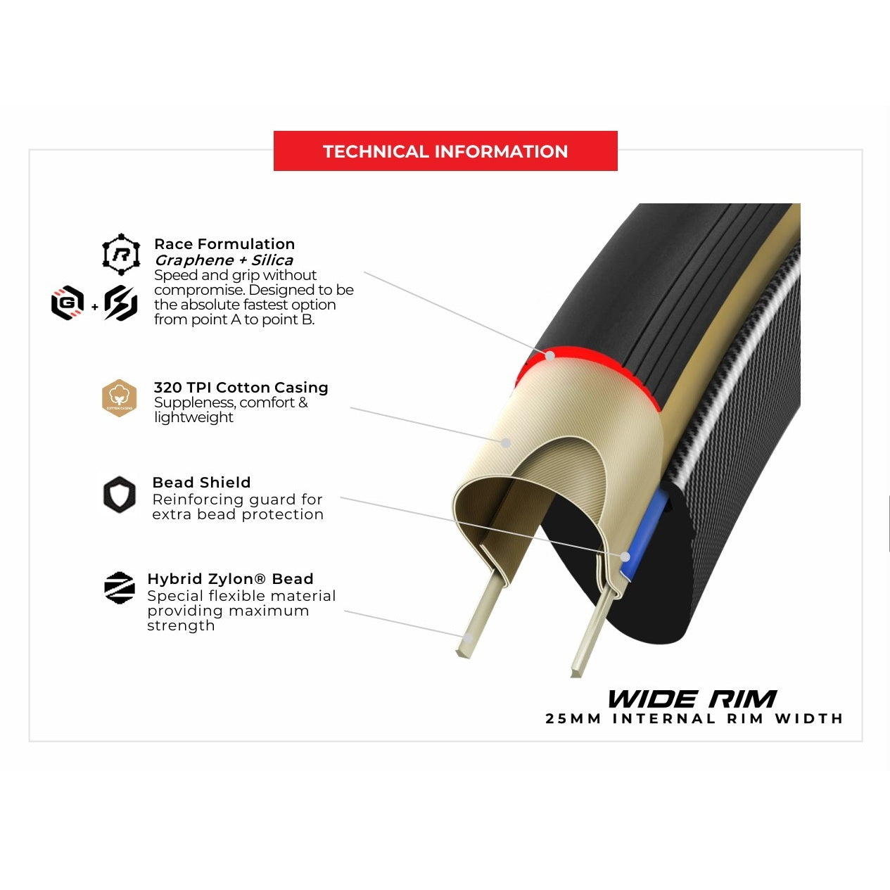 VITTORIA Corsa Pro Speed 700x29c TLR wide rim G2.0 Tubeless Ready Soft Q2 2025 tire
