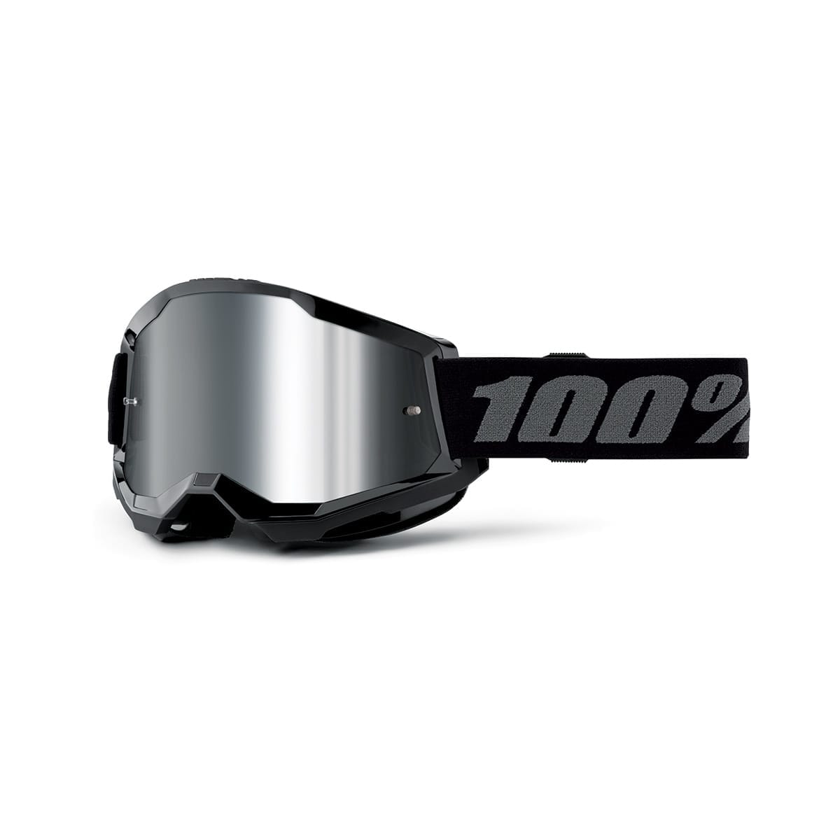 Masque 100% STRATA 2 Noir Mirror Gris