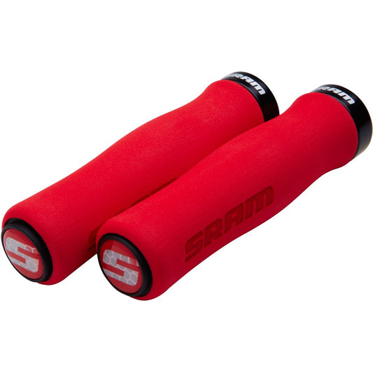 Gripy SRAM FOAM CONTOUR Lock-On 129mm červené