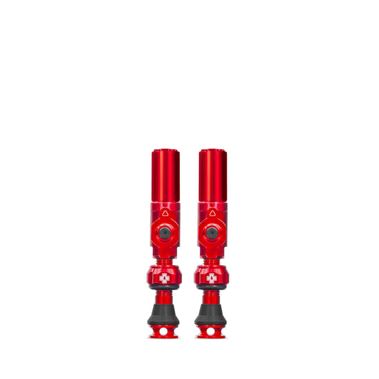 Bezdušové ventily MUC-OFF Big Bore Hybrid (Schrader) Small Red