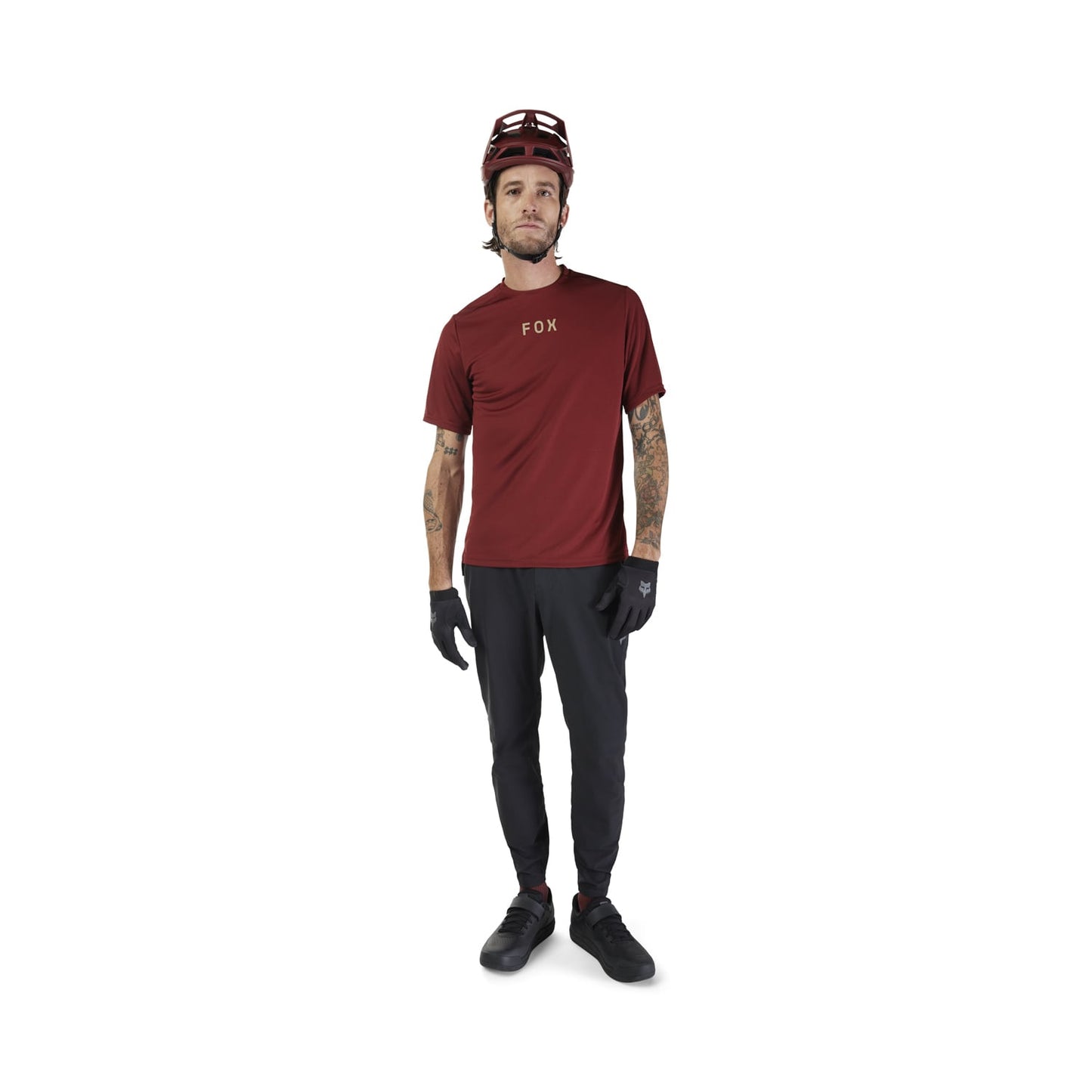 FOX RANGER WORDMARK Dres s krátkým rukávem Bordeaux 2025