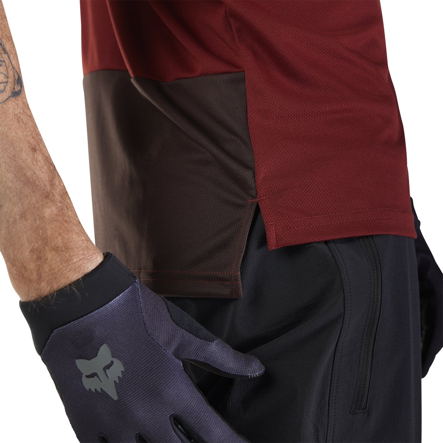 FOX RANGER WORDMARK Dres s krátkým rukávem Bordeaux 2025