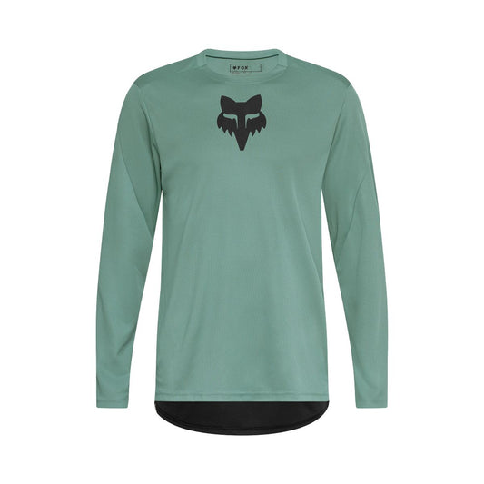 FOX RANGER FOX HEAD Long Sleeve Jersey Green